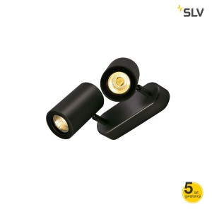 SLV Lampa ścienna i sufitowa ENOLA_B, czarny, 2 x GU10, max. 2 x 50W - 152020