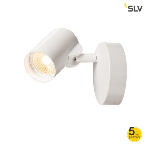 SLV Lampa ścienna i sufitowa HELIA LED SINGLE, 3000K, 35°, biały - 156501