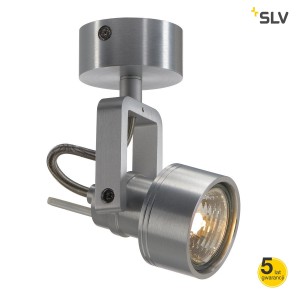 SLV Lampa ścienna i sufitowa INDA SPOT GU10, aluminium, max. 50W - 147559