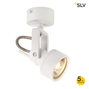 SLV Lampa ścienna i sufitowa INDA SPOT GU10, matowo biała, max. 50W - 147551