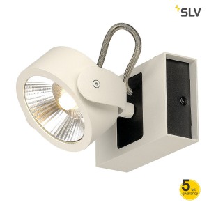 SLV Lampa ścienna i sufitowa KALU LED 1, biały/czarny, 3000K, 60° - 1000128
