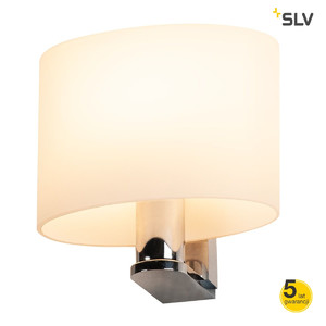 SLV Lampa ścienna KENKUA E27 LED, wewnętrzna, chrom - 1002856