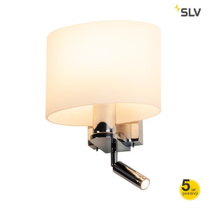 SLV Lampa ścienna KENKUA SPOT E27, LED, wewnętrzna, chrom - 1002855