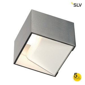SLV Lampa ścienna LOGS IN LED, aluminium/biały, 2000K0K DIM TO WARM - 1000640