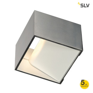 SLV Lampa ścienna LOGS IN, kwadratowa, aluminium, 5W LED, 3000K - 151325