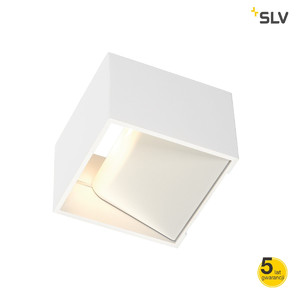 SLV Lampa ścienna LOGS IN, kwadratowa, biały, 5W LED, 3000K - 151321
