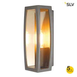 SLV Lampa ścienna MERIDIAN BOX 2, antracyt, E27, max. 25W, IP54 - 230655