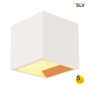 SLV Lampa ścienna PLASTRA CUBE, kwadratowa, gipsowa, G9, max. 42W - 148018