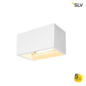 SLV Lampa ścienna PLASTRA QT-DE12 WL, wewnętrzna, kolor biały - 1002238