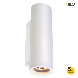 SLV Lampa ścienna PLASTRA, gipsowa, okrągła, 2 x GU10, max. 2 x 35W - 148060