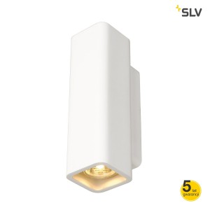 Spotline Lampa ścienna PLASTRA, WL-1, kwadratowa, gipsowa, 2 x GU10, max. 35W - 148015