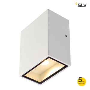 SLV Lampa ścienna QUAD 1 XL, kwadratowa, biały, 3.2W COB LED, 3000K, IP44 - 232431