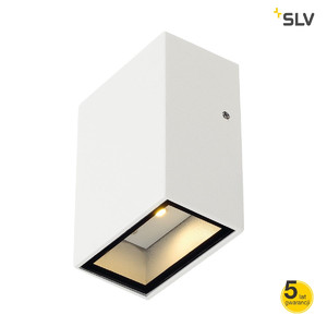 SLV Lampa ścienna QUAD 1, kwadratowa, biały, LED, 1 x 3W, 3000K, IP44 - 232461