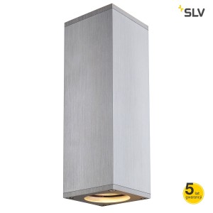 SLV Lampa ścienna THEO G/D QPAR51, aluminium, max. 2 x 50W - 1000329