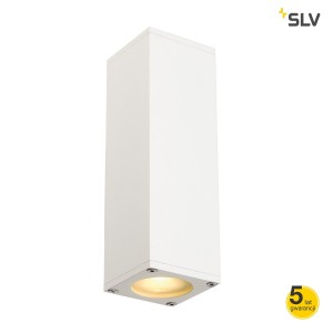 SLV Lampa ścienna THEO G/D QPAR51, biały, max. 2 x 50W - 1000327