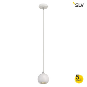 SLV Lampa wisząca LIGHT EYE BALL, biały/chrom, GU10, max. 5W - 133491