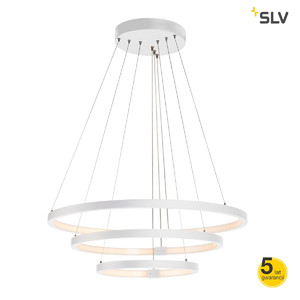 SLV Lampa wisząca ONE TRIO DALI LED, wewnętrzna, kolor biały - 1002914