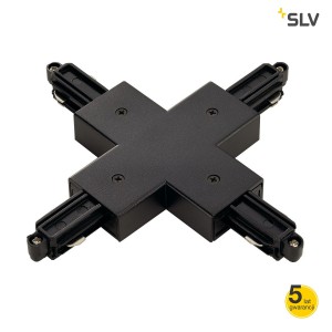 SLV Łącznik krzyżowy X do szyny 1-fazowej czarny - 143160