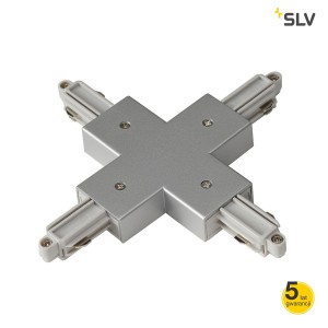 SLV Łącznik krzyżowy X do szyny 1-fazowej srebrnoszary - 143162