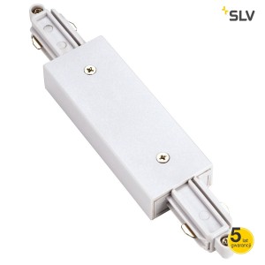 SLV Łącznik podłużny do szyny 1-fazowej, biały, z możliwością zasilania - 143101