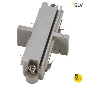 SLV Łącznik podłużny do szyny 1-fazowej, srebrnoszary - 143092