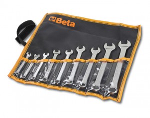 Beta Komplet kluczy płasko-oczkowych Slim 10-19mm 8szt. - 000420469