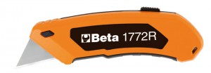 Beta Nóż z ostrzem trapezowym chowanym i 5 ostrzami 125mm - 017720006