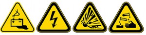 Beta Znaki ostrzegawcze z aluminium GW012 - Napięcie elektryczne - 071090002