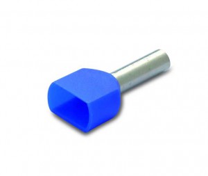 BM GROUP Końcówka tulejkowa izolowana podwójna 2x0.75/8 0.75 mm² - Niebieska (200 szt.) 00753