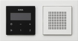Gira Radio podtynkowe RDS z ramką Gira E2 biały/biały 049572