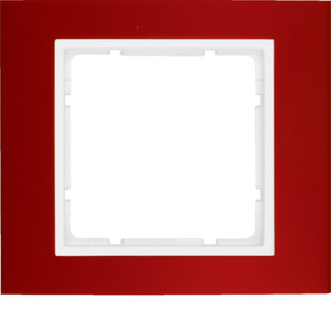 Berker B.3 Ramka pojedyncza złote aluminium czerwony/biały 10113022