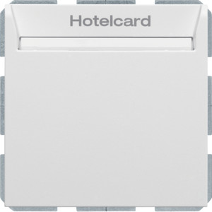 Berker - Hager B.3/B.7 Łącznik przekaźnikowy na kartę hotelową, biały, mat 16409909