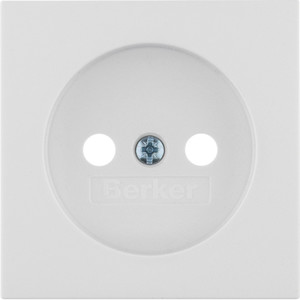 Berker - Hager B.X Płytka czołowa do gniazda bez uziemienia biały 3961038999