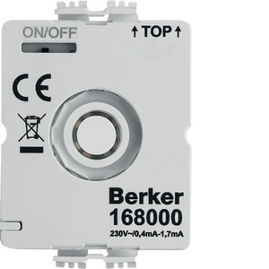 Berker - Hager Moduł podświetlenia LED do łączników obrotowych, 230V z przyłączem neutalnym N 168000