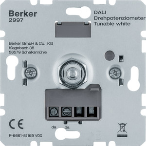 Berker - Hager one.platform Potencjometr obrotowy DALI, Tunable White 2997