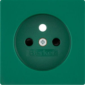 Berker - Hager Q.x Płytka czołowa z przysł. st. do gn. z uz., do obw. spec., zielony, aks 3965766013