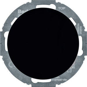 Berker - Hager R.classic Rozszerzenie ściemniacza obrotowego komfort z płytką czołową, czarny 29452045