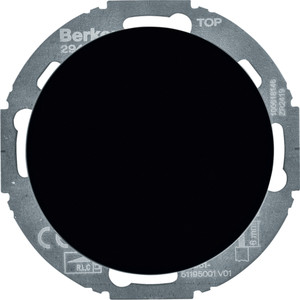 Berker - Hager R.classic Ściemniacz obrotowy komfort, czarny, obc. R/L/C 20-420 W, LED 3-100 W 29442045