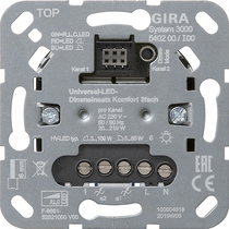 Gira Uniwersalny ściemniacz podtynkowy LED Komfort 2x System 3000 - 540200