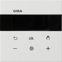 Gira Regulator temp. pom. z wyświetlaczem Display BT System 3000 Gira F100 biały - 5394112