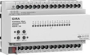Gira Aktor KNX włączający 16-kr. 16 A / żaluzjowy 8-kr. 16 A Standard Secure - 502800