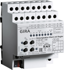 Gira Wyrobnik grzewczy 6x regul. modułowy KNX - 212900