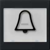 Gira Klawisz z piktogramem symbol dzwonka System 55 czarny m - 0217005