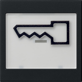 Gira Klawisz z piktogramem symbol klucza System 55 czarny m - 0218005