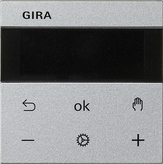 Gira Regulator temp. pom. z wyświetlaczem Display BT System 3000 System 55 kol. alum. - 539426