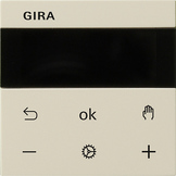 Gira Regulator temp. pom. z wyświetlaczem Display BT System 3000 System 55 kremowy - 539401