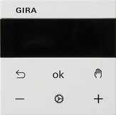 Gira Regulator temperatury pomieszczenia z wyświetlaczem Display System 3000 System 55 biały matowy - 539327