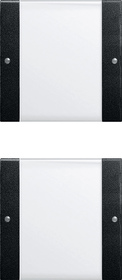 Gira Zestaw klawiszy podwójny (1+1) z opisami System 55 przezr./czarny m - 2132005
