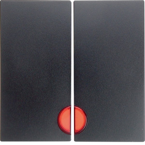 Berker B.Kwadrat/B.3/B.7 Klawisze z czerwoną soczewką antracyt 16271606