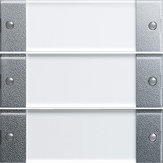 Gira Zestaw Klawiszy potrójny opis System 55 przezroczysty/kolor aluminium 213326